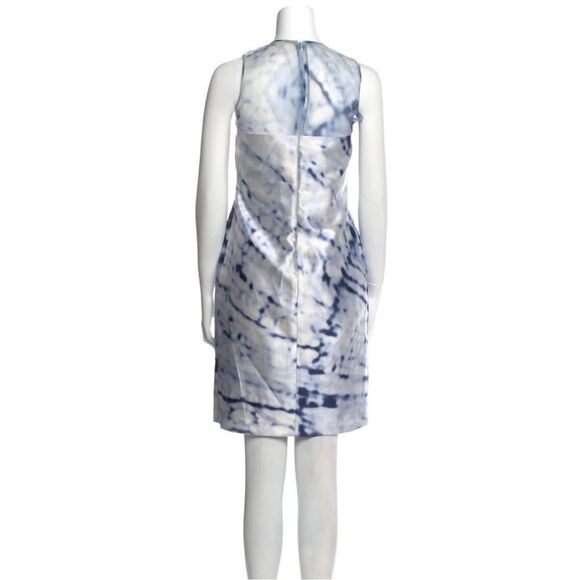 ADEAM Silk Tie-Dye Print Knee-Length Tent Dress Sz 2 - Picture 2 of 9